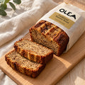 OLEA Traditional Banana Bread in its kraft pouch