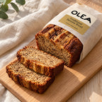 OLEA Traditional Banana Bread in its kraft pouch